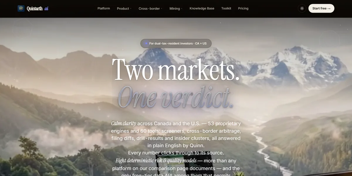 Quintarthai — cross-border financial intelligence platform